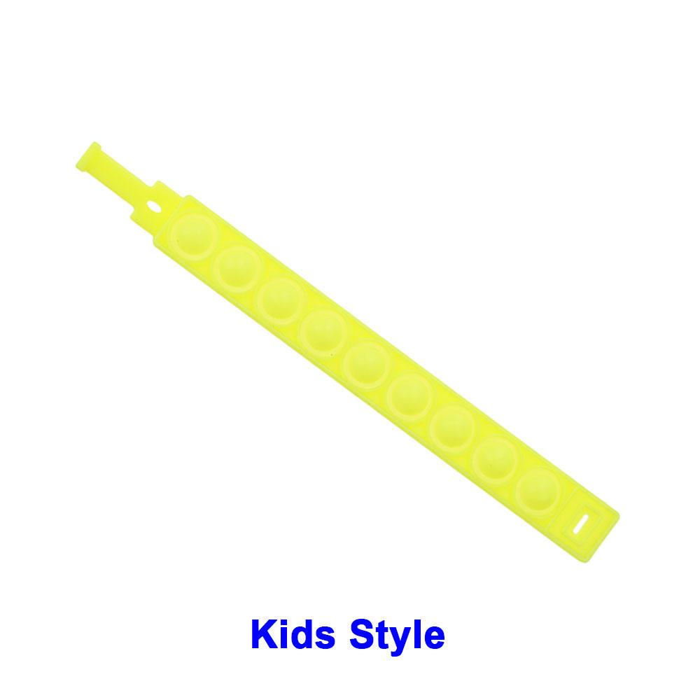 Mondo Silicone 1pz Stili Corti Pops Bolle Braccialetto Decompressione Giocattolo Sollievo Stress Colorato Braccialetto Silicone Adulti Bambini Giocattoli