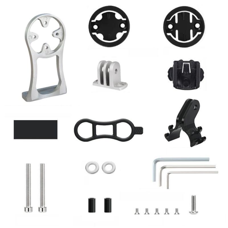 

Universals Bike Brackets Durability 360 Degree Rotation Holder Flexible Mount for Cycling Accessories серебряный