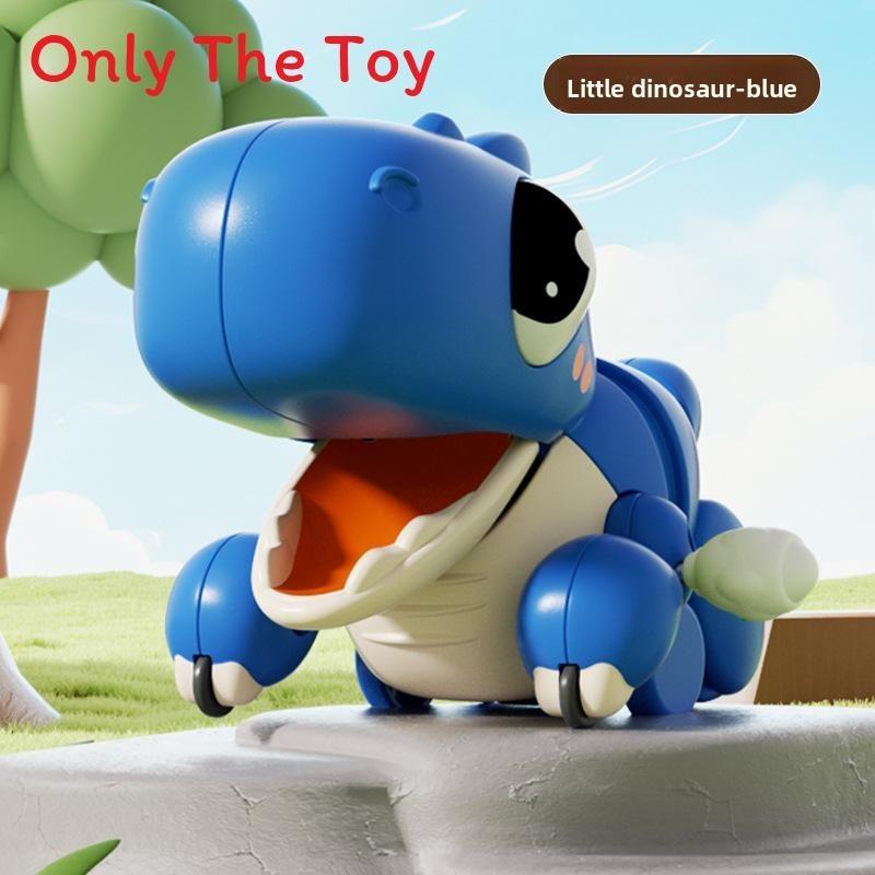 Dinosaur Toy For Babies With Chaindriven Push And Crawl Learning For Toddler Development