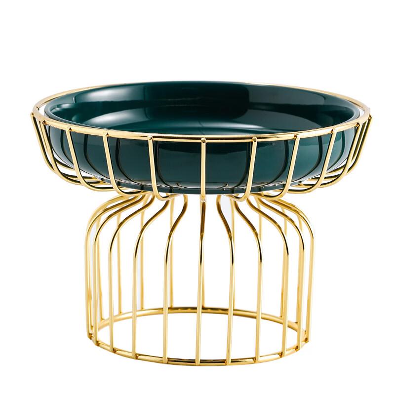 Nordic Creative Ceramic Fruit Plate with Iron Stand