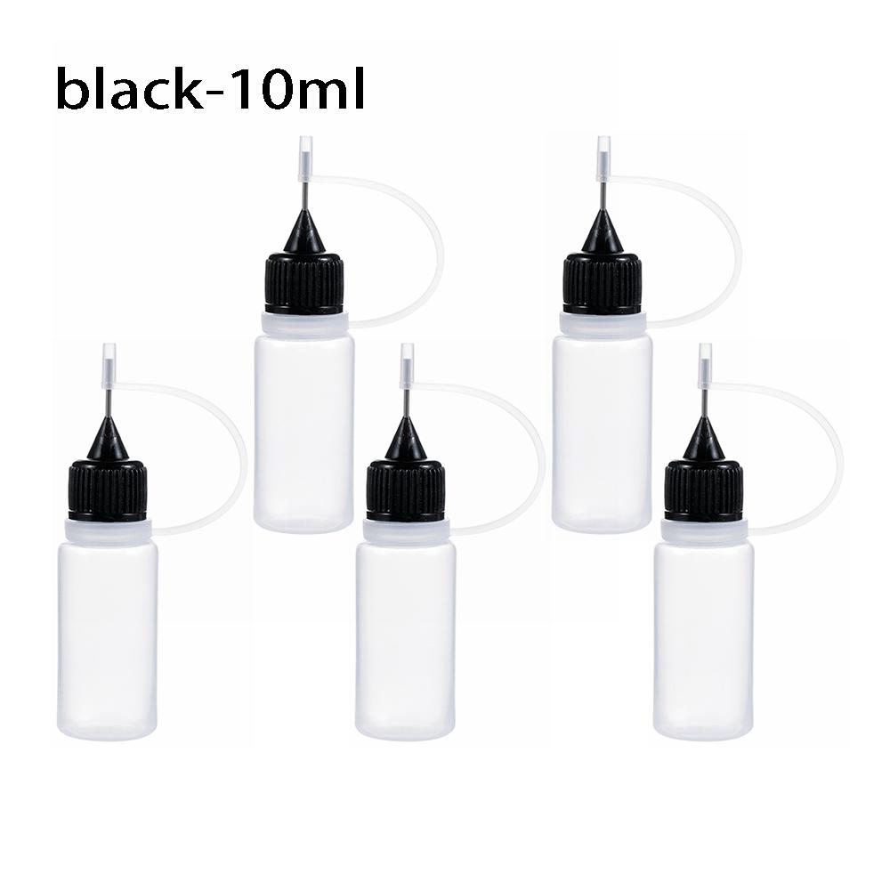 5pcs/set 5/10/20/30/50/100ML Needle Tip Glue Applicator Bottle for Paper Quilling DIY Scrapbooking Paper Craft Tool