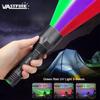 Tactical Flashlight Green/Red/ UV Light 3 Colors Hunting Flashlight Handheld Lantern Portable Torch Outdoor Waterproof Lantern