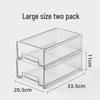 Fanga Large Transparent Drawer Refrigerator Storage Box (2-Pack)