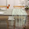 White Pearl Tulle Tablecloth Tulle Table Runner  White Tablecloth Wedding Veil Fabrics for Wedding Arch Dessert Table Decoration