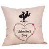 Pillowcase Valentine's Day Pattern Sofa Cushion Cover Household Decoration