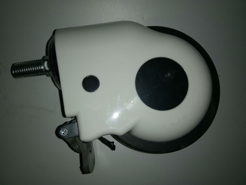 Zdravotnická otočná kolečka nemocniční kvality se závitovým dříkem a brzdou - Velikosti 12×30, 14×30, 16×30