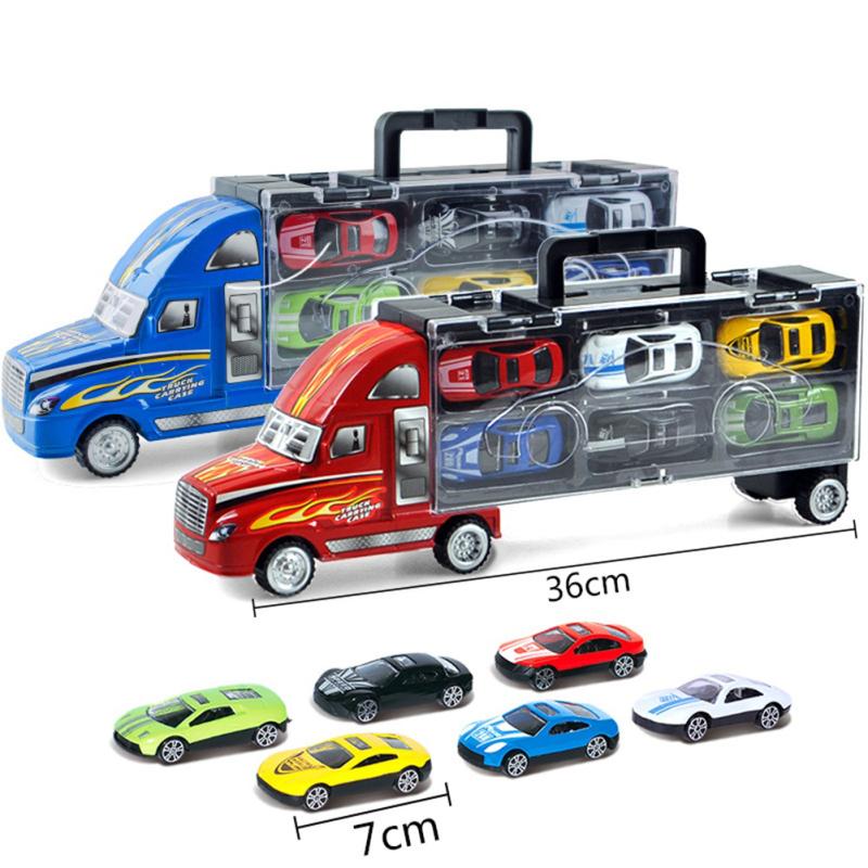 Dětská kombinovaná sada Cars Car Container Car Storage Box pro děti, chlapce a dívky ( Malé auto