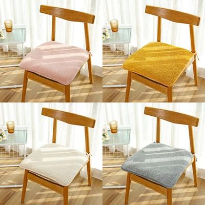 Soft Winter Warm Seat Cushion 40/45cm Square Office Chair Pad Student Chair Cushion Anti-Slip Car Seat Pad