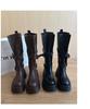 2025 Women's High-Top Over-the-Knee Knight Boots – Versatile Buckle, Thick-Soled, Autumn Style