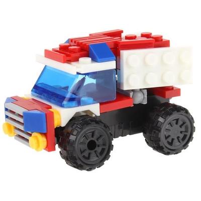 2-in-1 Building Blocks Fire Department Ambulance