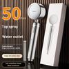 304 Stainless Steel High Pressure Shower Head, Filtered Anti-Scald Bathroom Spray Nozzle with Booster, Durable Rainfall Showerhe