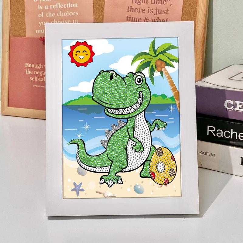 New Cartoon Diamond Painting 5D Diamond Handmade Diy Handmade Full Diamond With Frame Decorative Diamond Painting Wooden Photo Frame