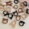 1pcs 5Colors Bow Hair Ring Flocking Tie Ponytail Hair Circle colourful hair band  Girl Accessories