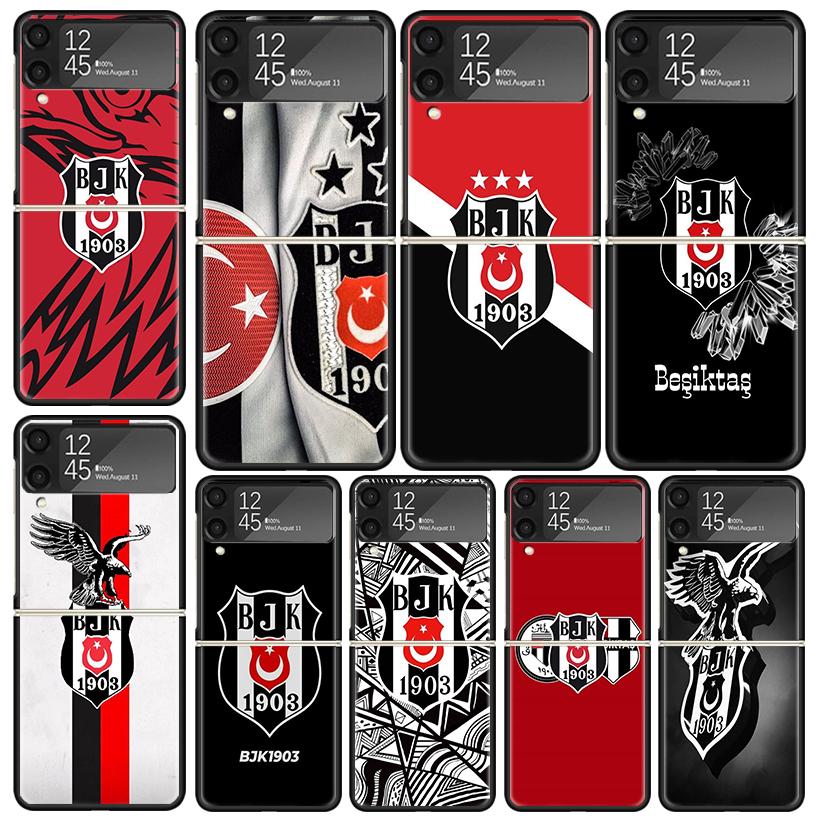 B-Besiktas B-BJK Cases For Samsung Galaxy Z Flip 4 5 6 7 3 Z Flip7 Flip6 Flip4 Flip5 Flip3 5G Hard Shockproof Fundas Cover