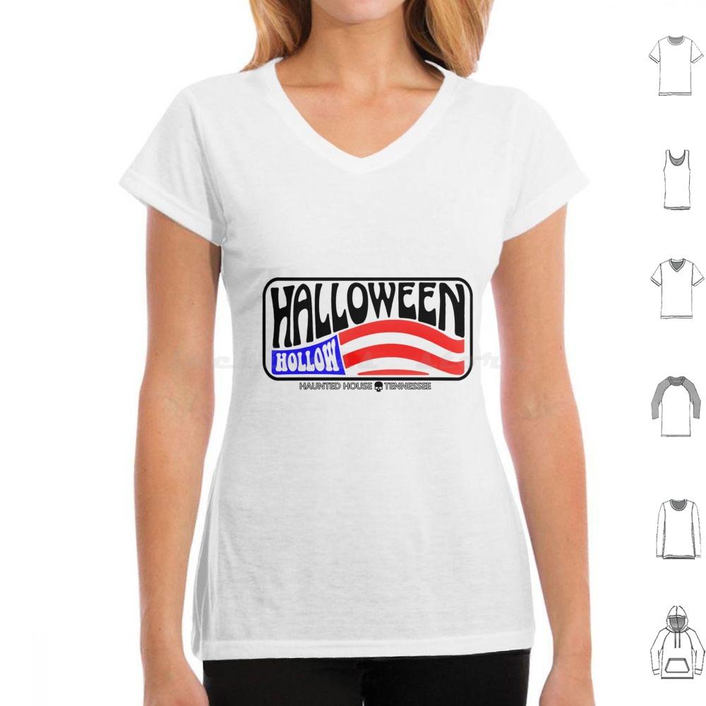 

Halloween Hollow Usa Logo T Shirt Cotton Men Women DIY Print 4XL