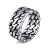 Stainless Steel Watch Band Style Design Ring Men's Stainless Steel Tail Ring Retro Accessories