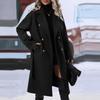 Modische Trenchcoats für Damen, langer Trenchcoat, schlanke, klassische einfarbige Mäntel