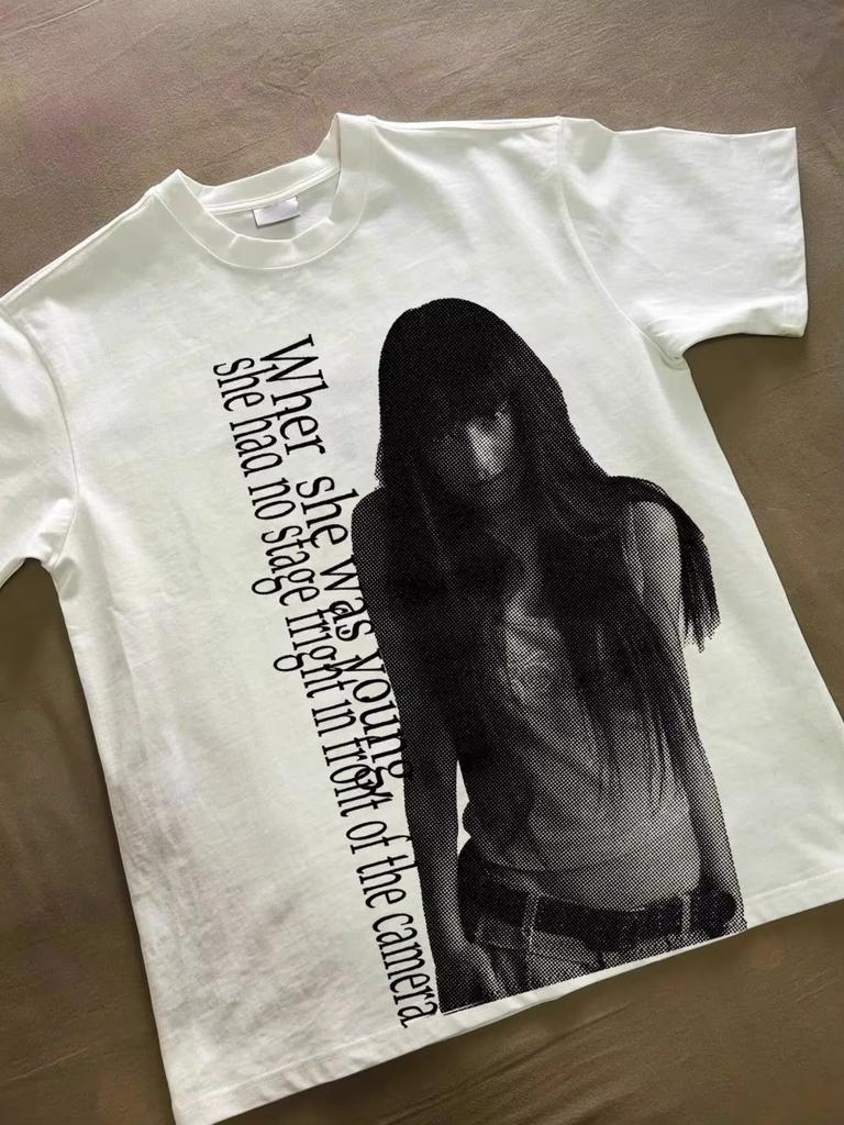 Dam T-shirt enfärgad hals T-shirt mjuk daglig vardaglig bas Toppar säsongsmode bekväm kortärmad