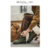 Men S Retro British Style Thick Sole High Top Work Martin Boots