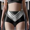 Unterhosen für Damen mit hoher Taille, Bauchkontrolle, doppellagig, nahtlos, kontrastfarbene Höschen, hohe Elastizität, weites Schrittdesign, Körperformer, vollständige Abdeckung