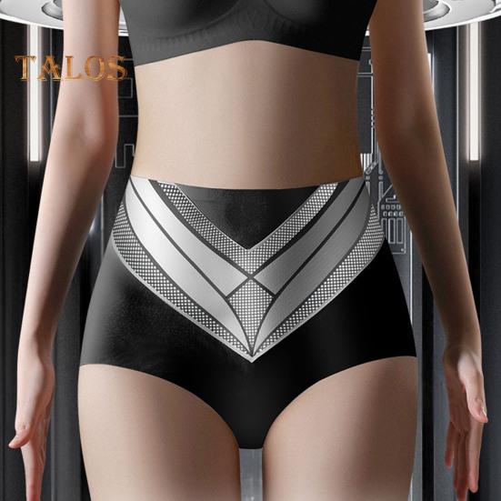 Unterhosen für Damen mit hoher Taille, Bauchkontrolle, doppellagig, nahtlos, kontrastfarbene Höschen, hohe Elastizität, weites Schrittdesign, Körperformer, vollständige Abdeckung