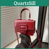 Elegant Pu Leather Handbag For Women Trendy Fall Winter Small Square Purse