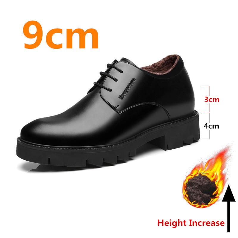 

Мужские туфли-дерби из кожи с полым верхом на платформе и высоком каблуке 4/7/9 см для увеличения роста, формальные, летние/зимние, мужские туфли для платья, лифты 41
