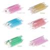 Shiny Crystal Disposable Eyelash Applicator 50pcs/Bag with Nylon Mascara Wands Spoolie Brushes for Lash Extension & Makeup Tools