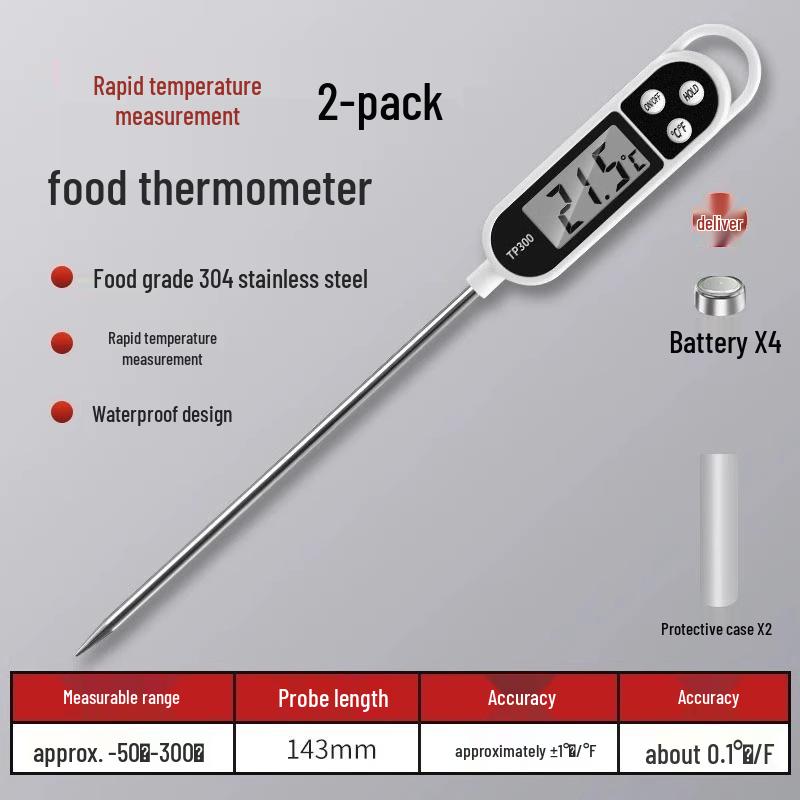 Sondă de Temperatură Multifuncțională pentru Bucătărie: Mâncare, Apă, Ulei, Lapte, Pâine