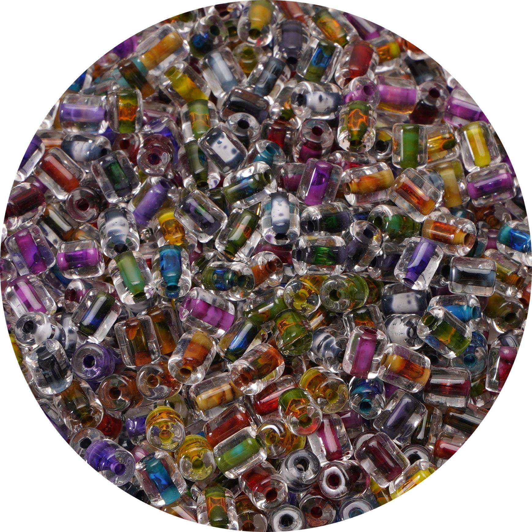 

80 шт. Бытовые высококачественные стеклянные бусины цилиндрические ретро чернила моющиеся бусины для DIY браслетов ожерелий ювелирных изделий 06