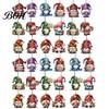 Festive Christmas Hanging Tags 12/24/36Pcs Gnome Ornaments, 2D Wooden Decorations for Xmas Tree, Funny Ornaments Fireplaces Gnomes Decor Home