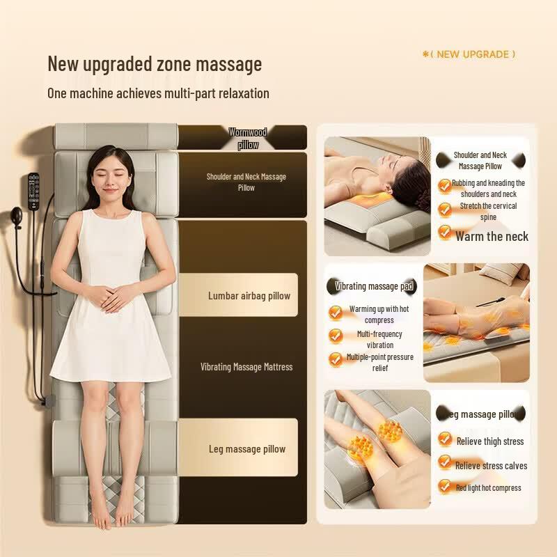 AUX Smart Lumbar & Back Massage Cushion CN plug (adapter included)