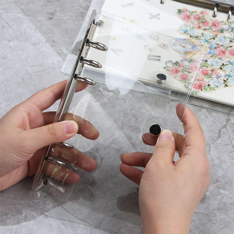 Diary A7 A6 A5 Transparent Loose Leaf Binder Notebook Inner Core Cover Note Book Journal Planner Office Stationery Supplies