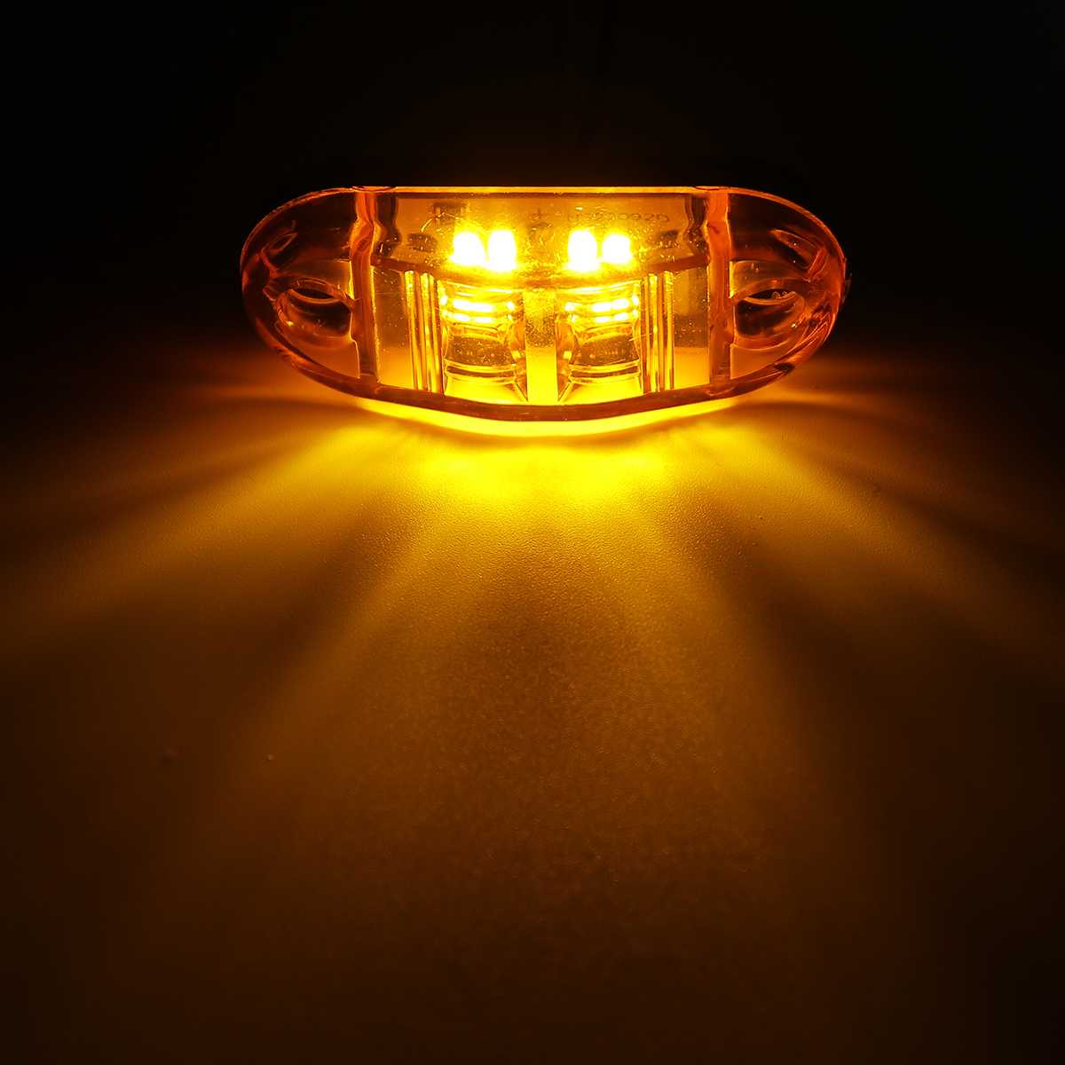 

2/4/6 шт. светодиодные боковые габаритные фонари для прицепов, боковые габаритные фонари для караванов, светодиодные лампы для грузовиков, янтарные, красные, белые 6x жёлтый