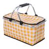 Portable Foldable Insulated Aluminum Foil Picnic Basket for Refrigerated Fast Food