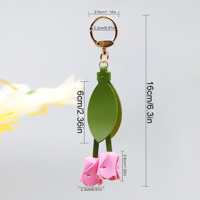 1PC Tulip Shape Clothing Accessories Ornament Exquisite Mobile Phone Pendants High-End Bag Pendants Fashion Multicolor