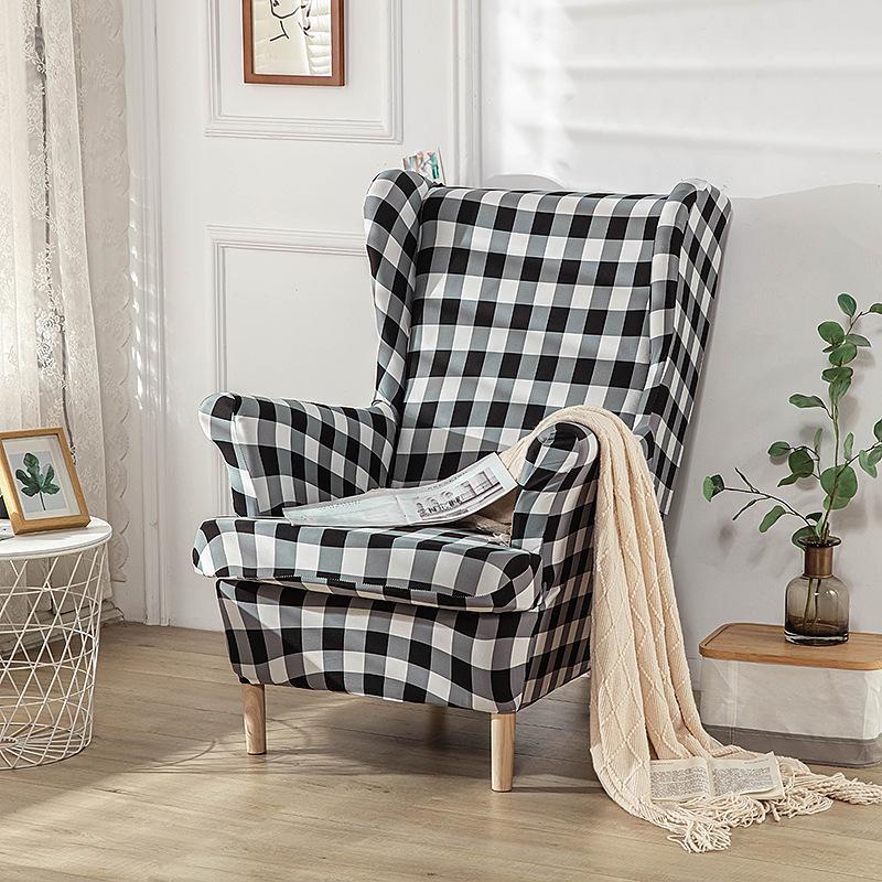 Elastic One-Piece Tiger Stool Cover American Scamon Seat Cushion Chair Cover Sofa Cover All-Inclusive Single Wing Back Cover