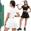 Quick-Dry Outdoor Running Mini Skirt: Irregular Design, Anti-Exposure, Sun Protection Nylon Fabric