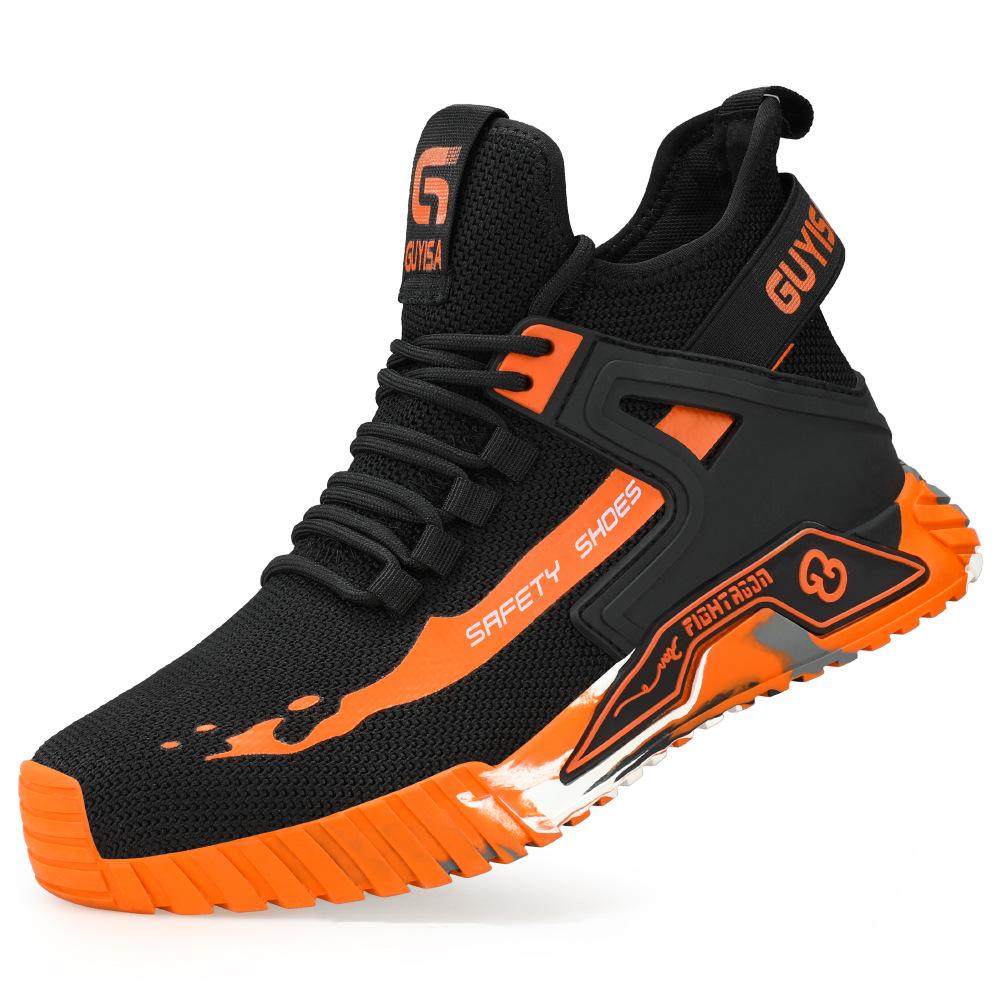 Upgraded Lightweight Steel Toe Work Shoes - Anti-Smash, Puncture-Resistant, Comfortable, Wear-Resistant Safety Footwear