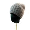[Rabbit Fur] Water Drop Diamond Plush Knitted Hat, Winter Sweet Colored Diamond Plush Warm Soft Waxy Ear Protector Cold Hat