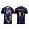 Kylian MBAPPÉ Edição Comemorativa de Fã Nº 10 Camisa de Futebol Verão Esportes Camiseta Masculina Roupa Infantil camisa de ciclismo