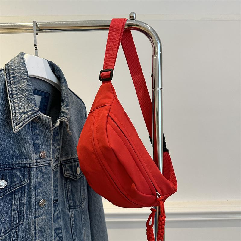 Crossbody Breast Bag Casual Bag Women's Summer New Casual Simple Shoulder Bag Sports Niche Fanny Pack