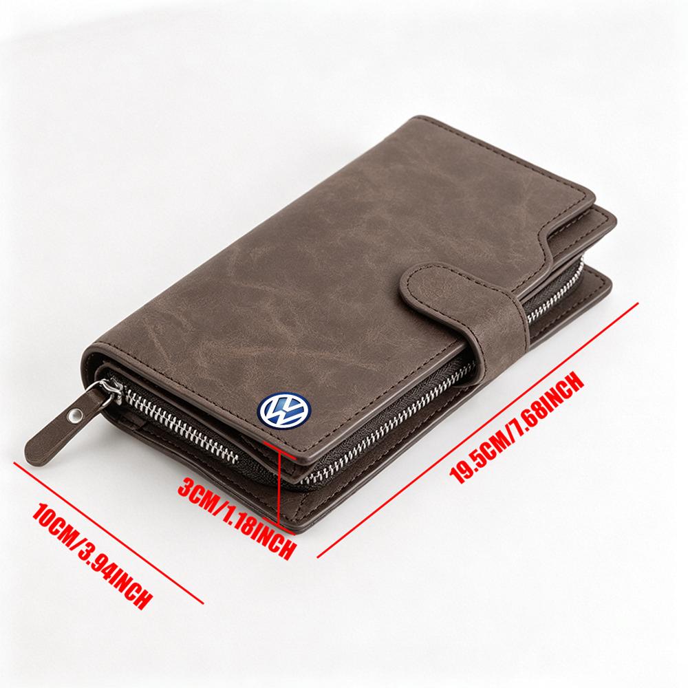 T30Car Styling Driver License ID Card Holder Storage Bag Wallet Valve Cap For Volkswagen Rline GTI Passat Touran CC MK4 Jetta Bora