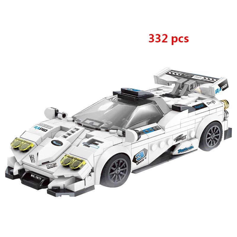 City Speed Champion Sports Car Building Blocks Technique Car Carro Rennau Voiture Vehicle MOC Educational Construction Toys