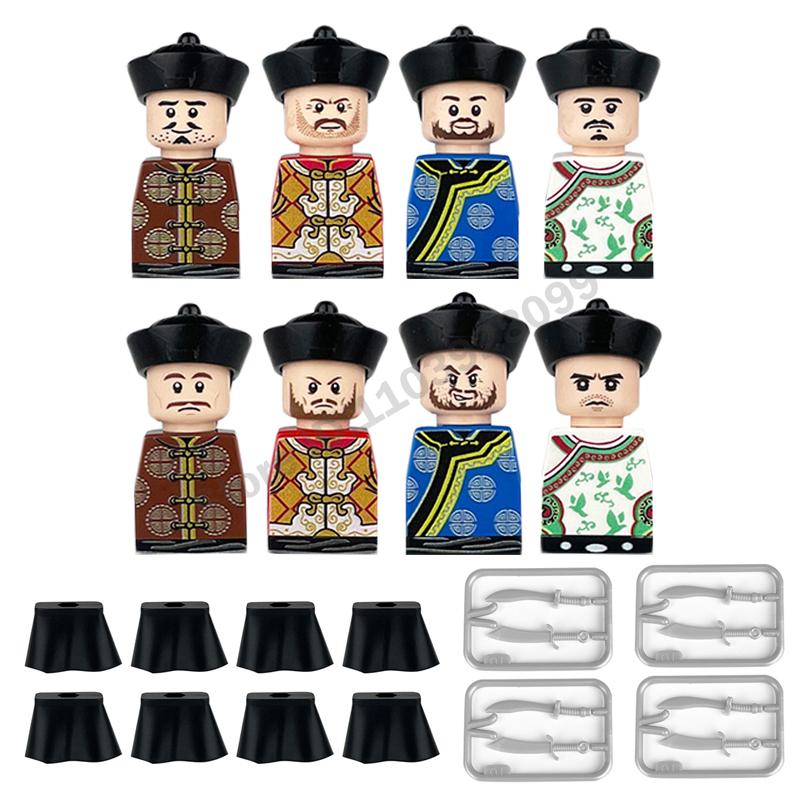 Medieval Military Building Blocks Roman Officer Soldier Knight Imperial Army Head Of State Elf Hunter Lion King War Horse Brick