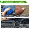 HOPESPANNER Dashboard Mat for Nissan Serena C27 Series Dashboard Protective Car Dash Mat Suede Reduces Interior Heat Black with Blue Drive Only