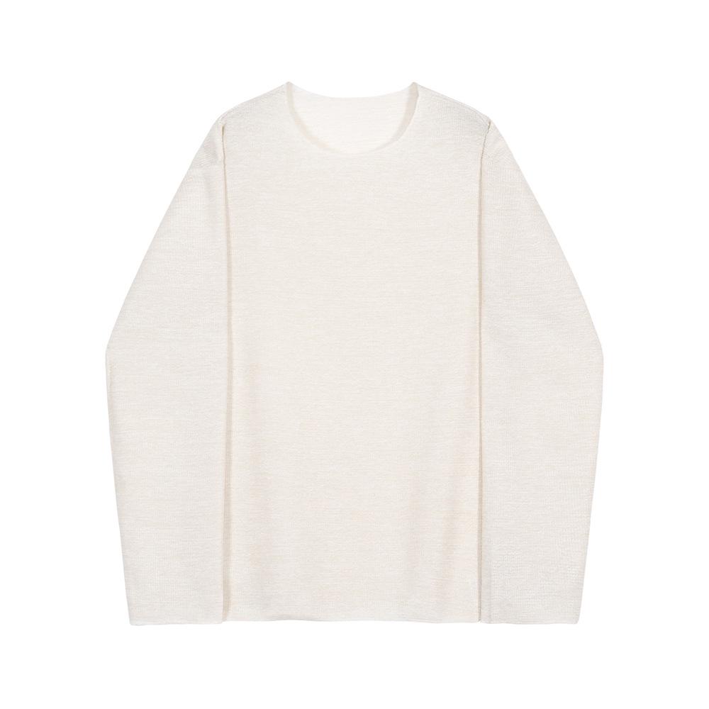 Pulover pentru bărbați cu mâneci lungi, tricotat lejer, cu guler mare