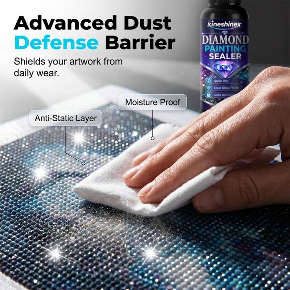 Clear Finish Diamond Painting Sealer Spray Glossy Finish Craft Glue Spray Cross Stitch Crafts