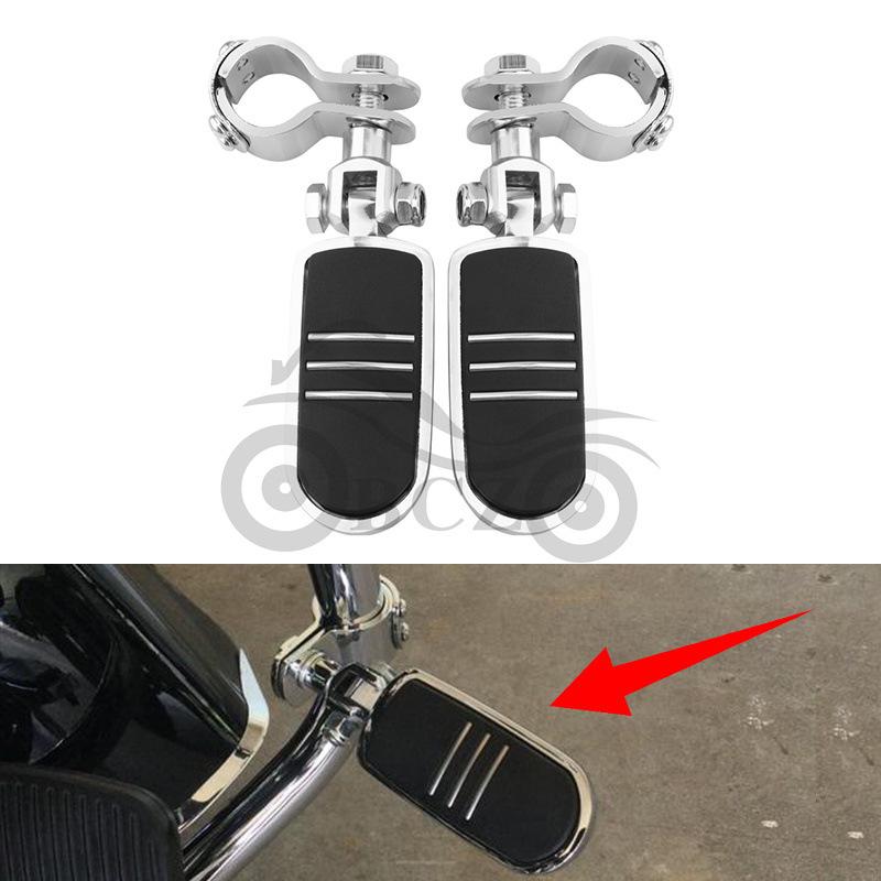 Harley Cruiser Motorcycle Crash Bars & Footpegs Guard Footpegs