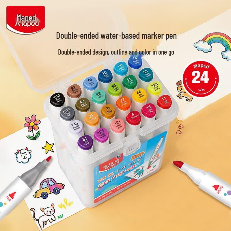 Maped Double-Ended Washable Marker Pen Set